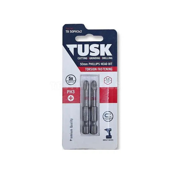 Tusk Torsion Bits - 50mm PH3 x 2pc