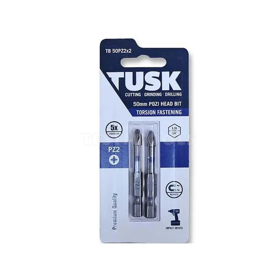 Tusk Torsion Bits - 50mm PZ2 x 2pc