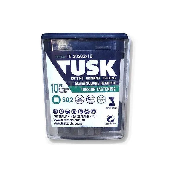 Tusk Torsion Bits 50mm SQ2 x 10pc