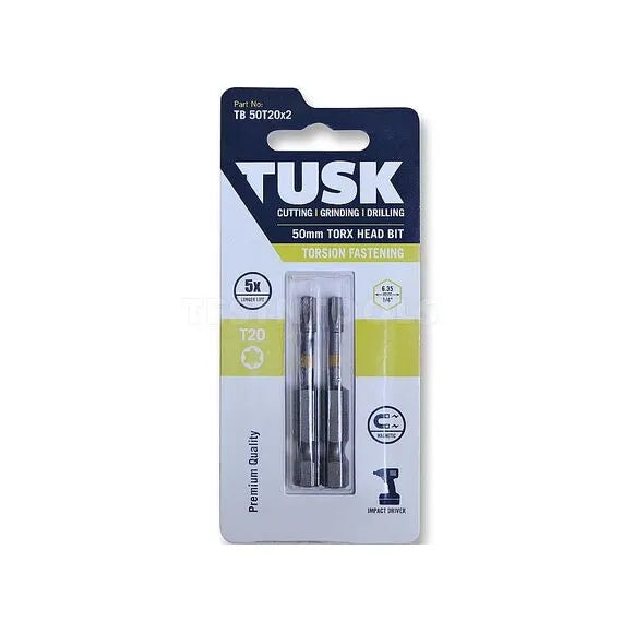 Tusk Torsion Bits 50mm Torx20 x 2pc
