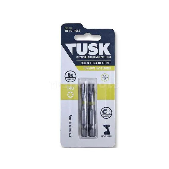 Tusk Torsion Bits 50mm Torx40 x 2pc