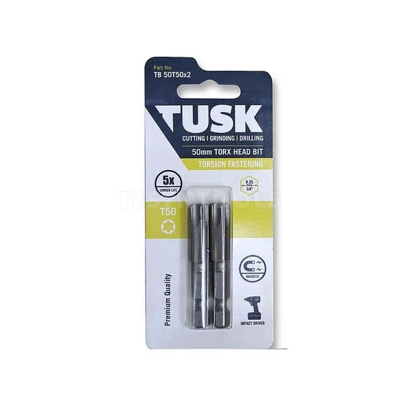 Tusk Torsion Bits 50mm Torx50 x 2pc