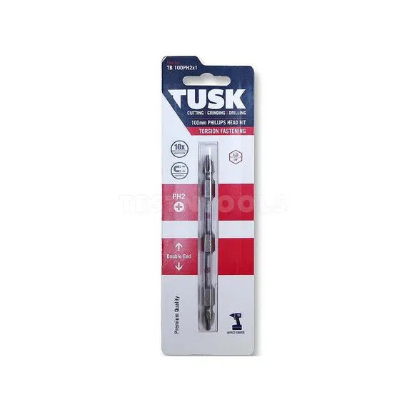 Tusk Torsion Bits - 100mm Double End PH2 x 1pc