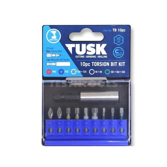 Tusk Torsion Bits 25mm 10pc kits