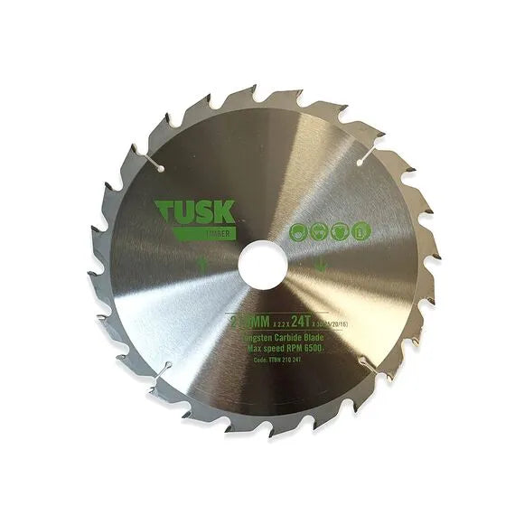 Tusk Timber Tungsten Carbide Blades - 210 x 2.2/1.4 x 24T x 30 (2