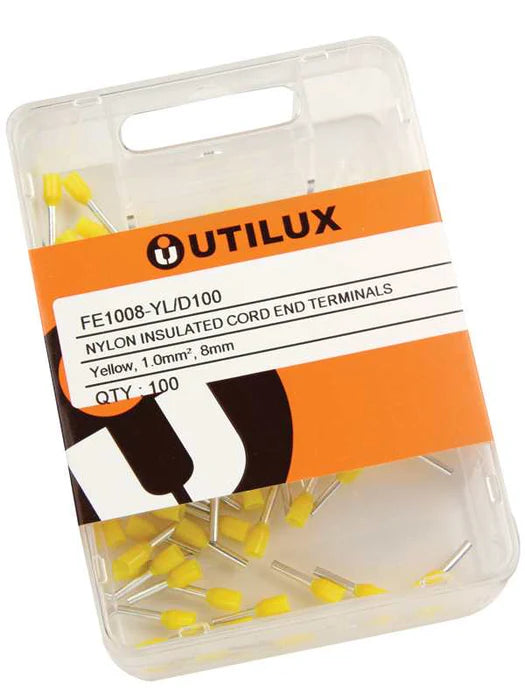 Utilux 100PKT BOOTLACE PIN  1.0mm2
