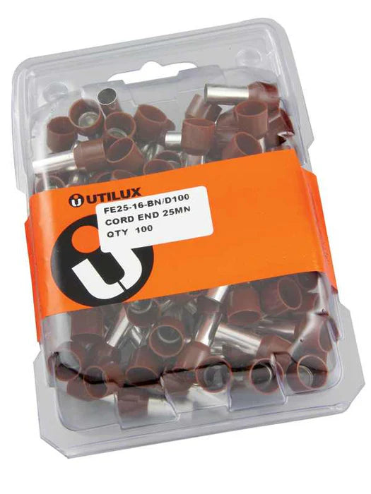 Utilux 100PKT BOOTLACE PIN 25mm2