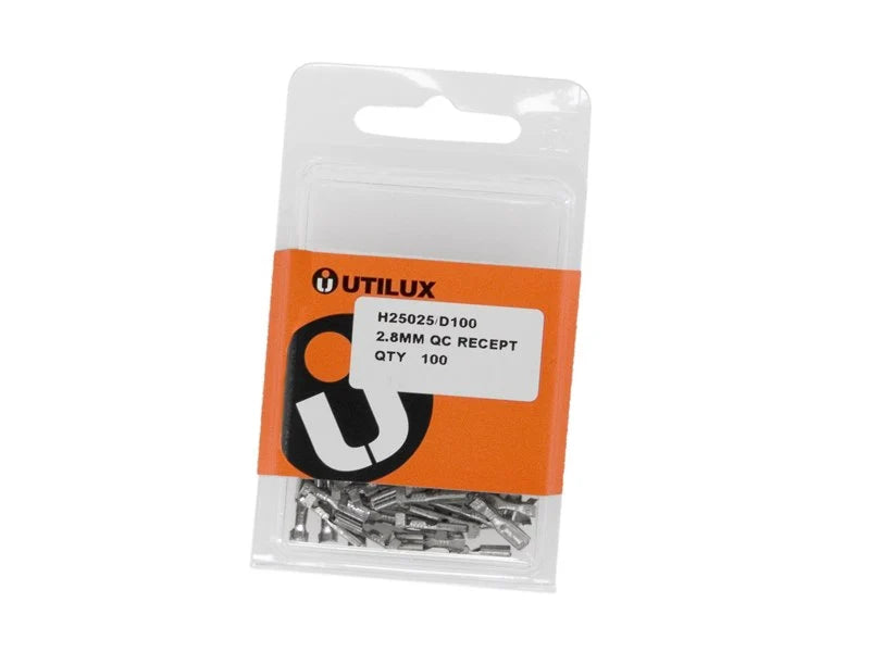Utilux 100PKT 2.8MM QC RECEPT 0.2-0.75MM2
