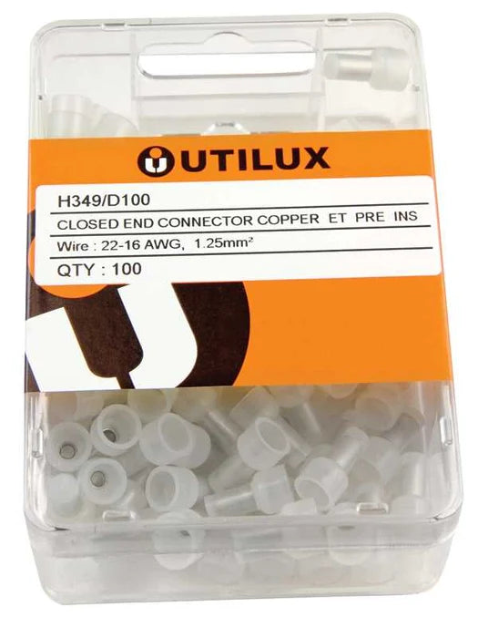Utilux 100PKT  CLOSED END CONNECTOR