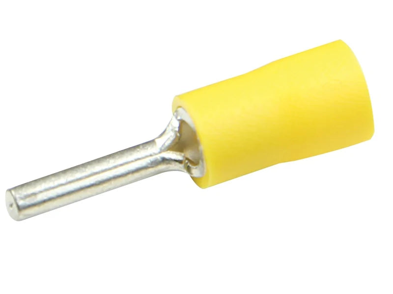 Utilux 25PKT PRE INS TERMINAL 2.3MM PCB YL