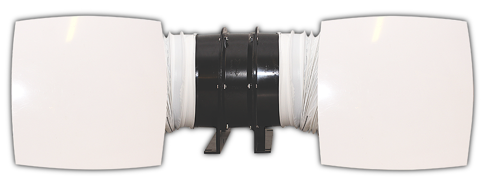 Elecsupp Ventair 389m3hr fan, 2 x LD grilles, 150 PVC Duct Inline fan kit