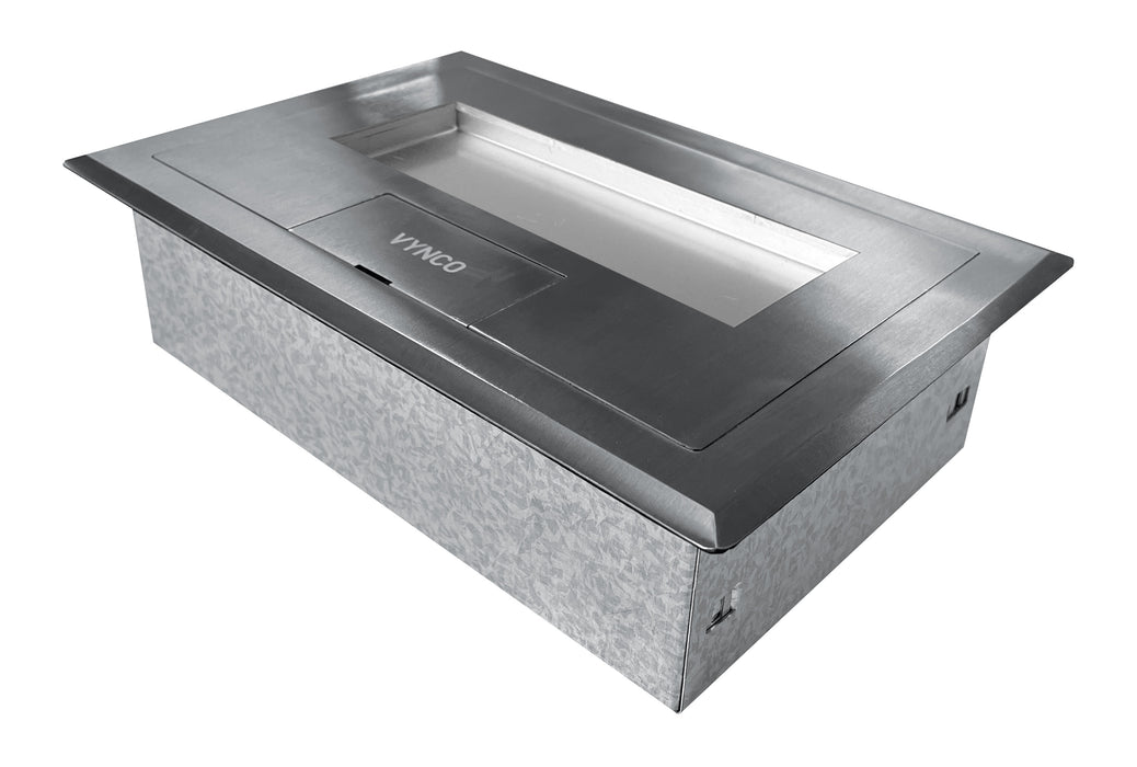 Vynco CPO Vynco Floor Box 2 Surface Rebated Lid 2 Power 4 Data
