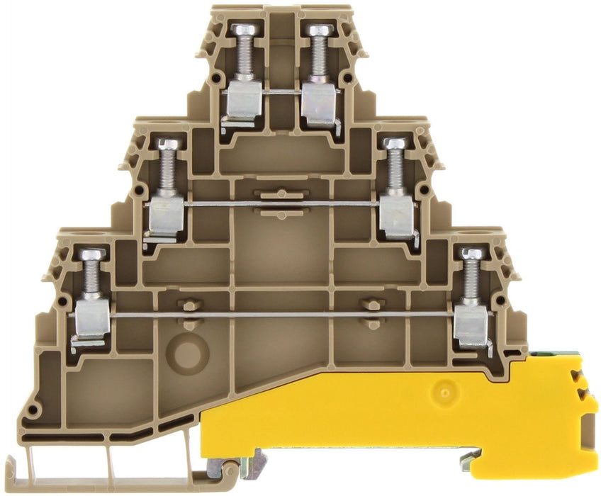 Conta-Clip 3 Level Plus Earth 2.5mm Terminal Block