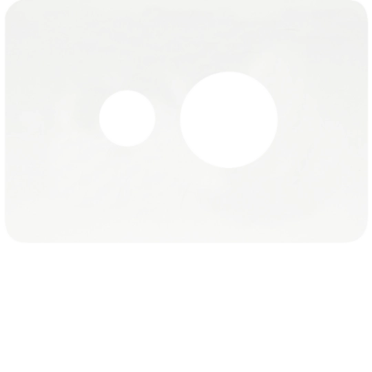 Hager Allure 1 Gang GPO Cover Matt White