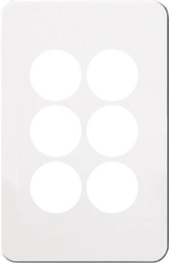 Hager Silhouette 6G Switch Cover