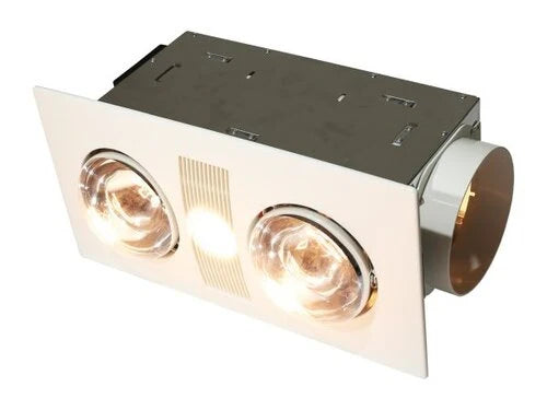 heat halogen light with inline fan