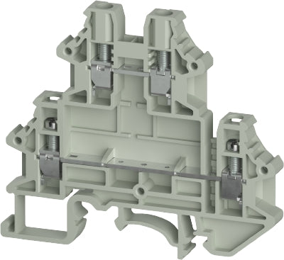 Wieland D/Deck - 4 Pole - Screw Terminal - WTN - 4mm (Grey)