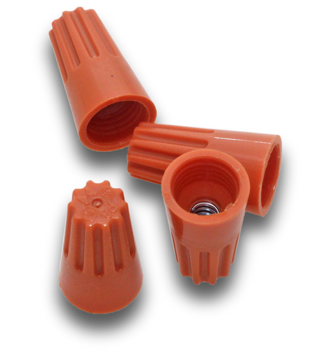 Wire Nut Protection Elecsupp Terminal wire nut 6mm Orange — Scott Electrical