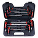 AmPro T22902 T-Handle Hex Wrench Set 10pc - AF - Ball End (5/64',