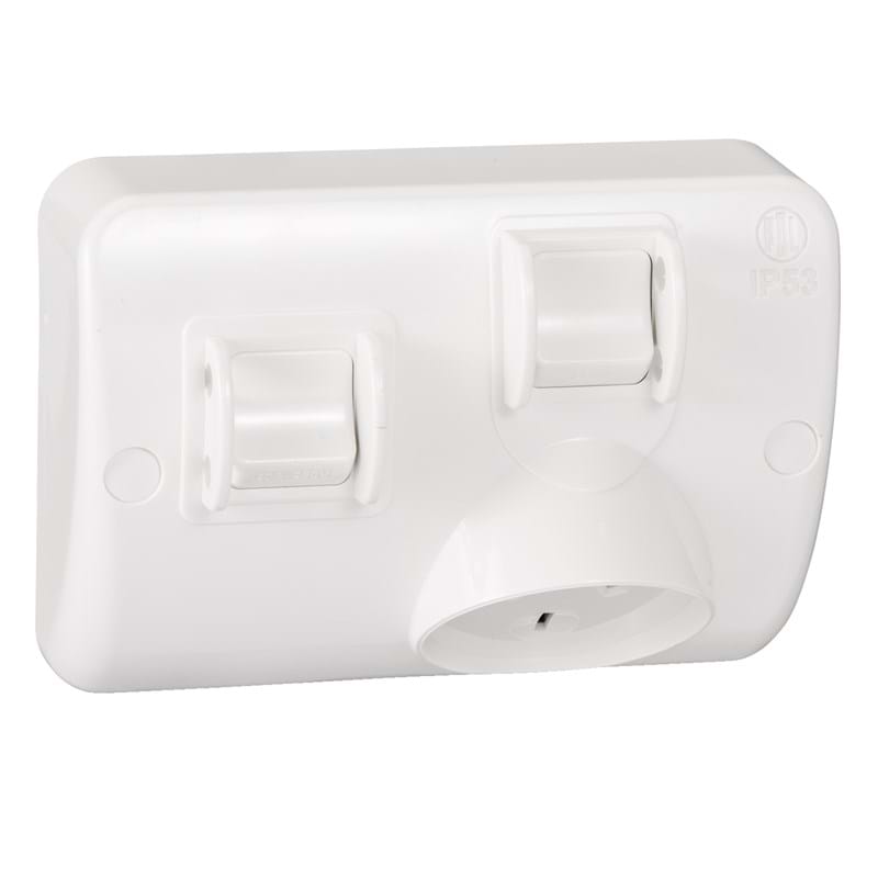 Pdl Sw socket 10A 1G IP53 WP — Scott Electrical