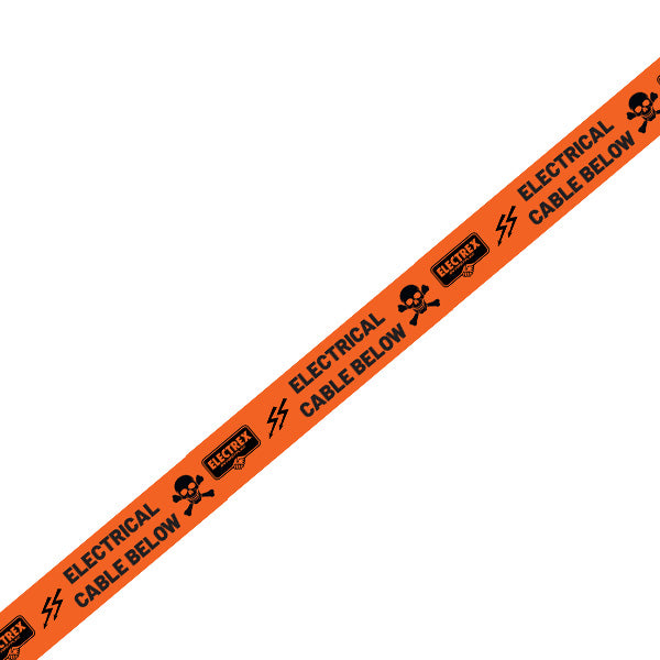 Electrex Warning Tape ELECTRICAL CABLE BELOW 100m Roll