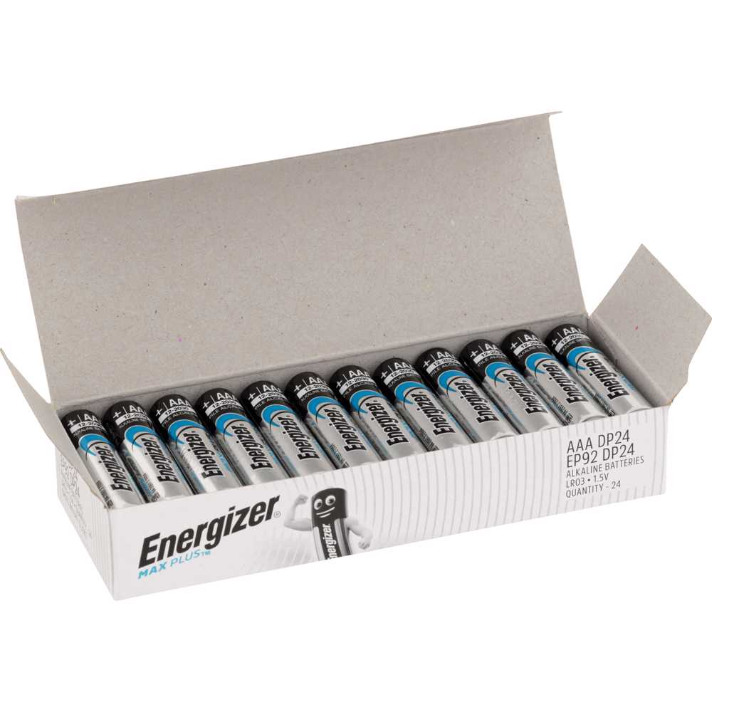 Energizer E300688700 Battery 1.5V AAA Size Alkaline Max Plus Industria ...