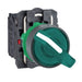 Schneider Harmony XB5, Illuminated selector switch, plastic, green, 22mm, 2 positions, stay put, 24 V AC/DC, 1 NO + 1 NC