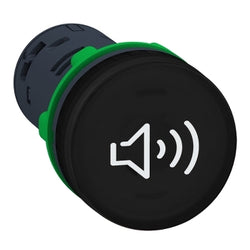 Schneider Harmony XB5, Complete buzzer, plastic, 22mm, continuous or intermittent tone, 230-240 V AC