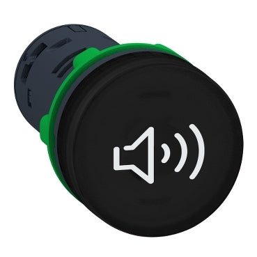 Schneider Harmony XB5, Complete buzzer, plastic, 22mm, continuous or intermittent tone, 230-240 V AC