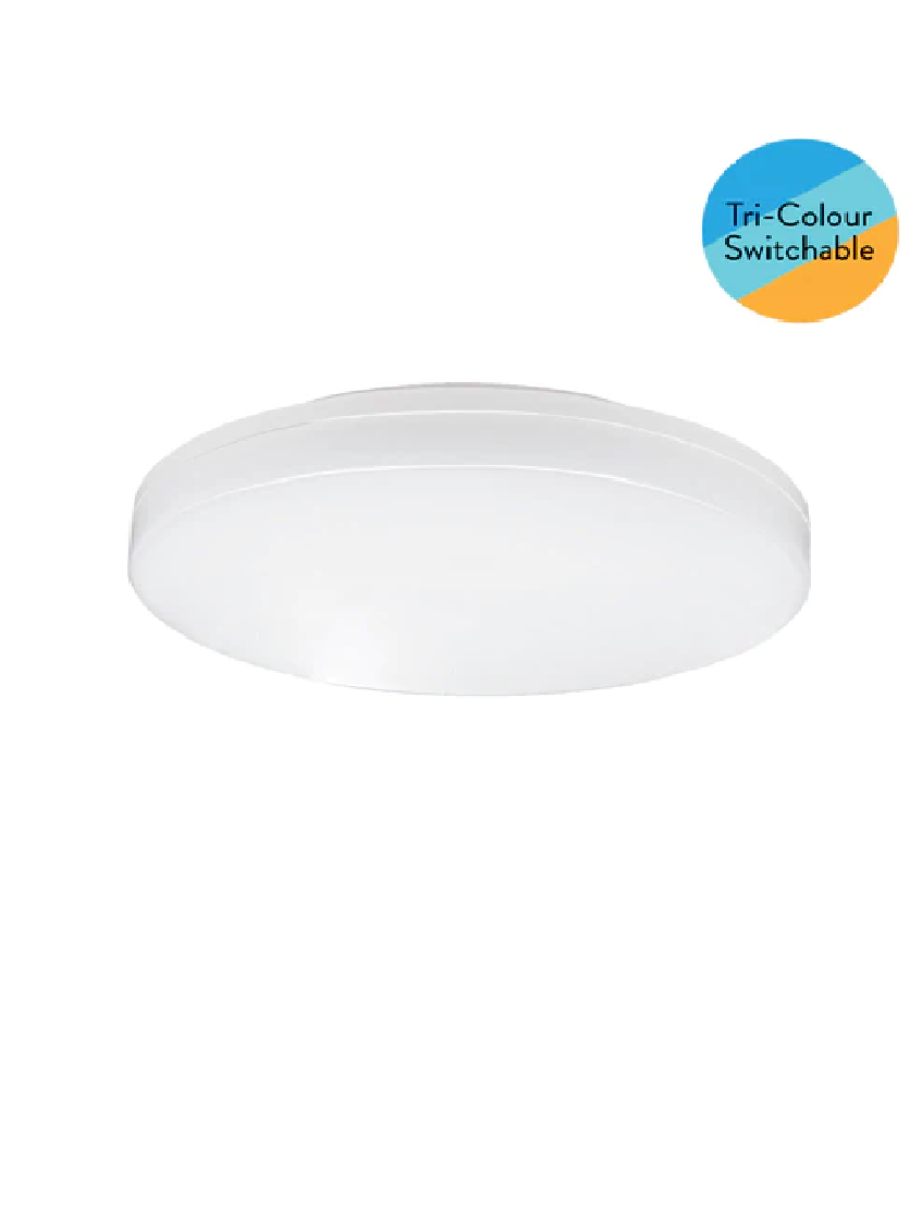 EUROTECH 220mm LED ROUND CEILING BUTTON WHITE 3000K/4000K/6000K 230V L ...