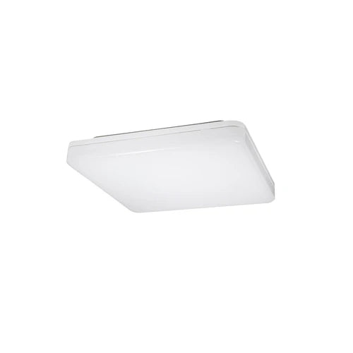 EUROTECH 220mm LED SQUARE CEILING BUTTON WHITE 3000K/4000K/6000K 230V LED 15W IP54