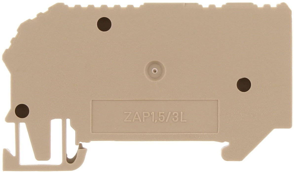 Conta-Clip Zini Zakto 3 Pole Zini Zakto Spring Clamp Terminal End Cover