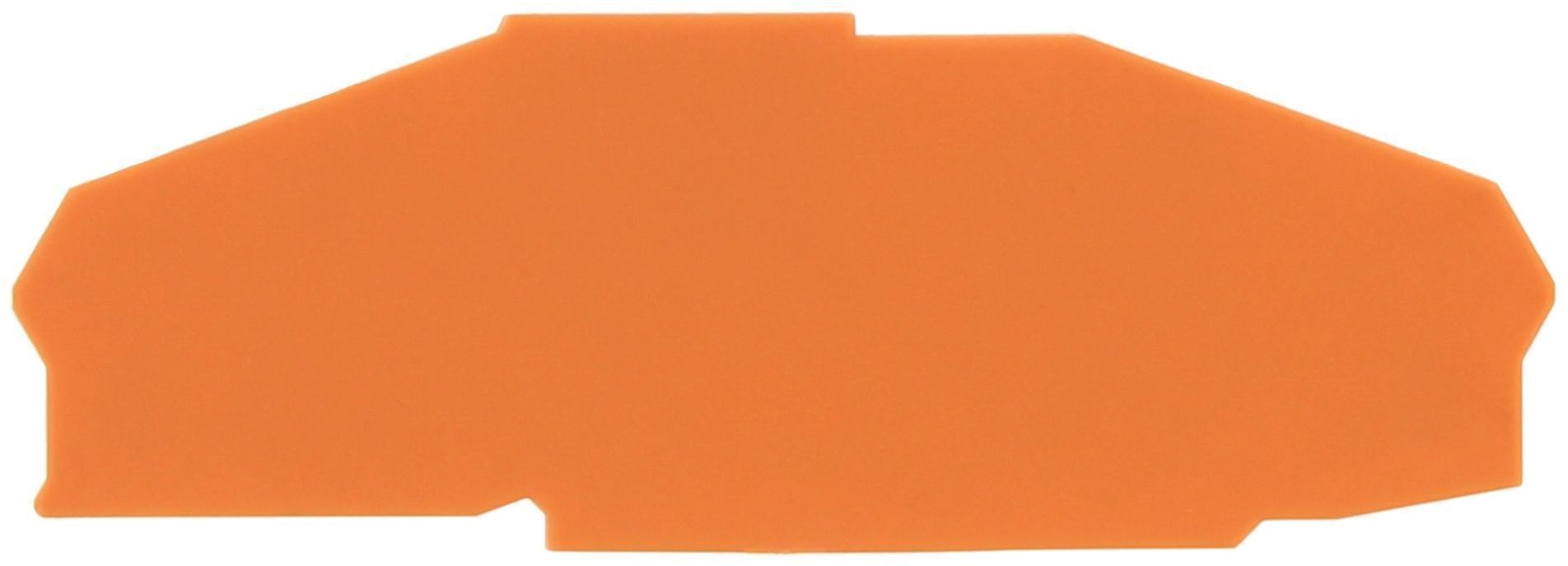 Conta-Clip End Cover for ZTRK2.5 Series Terminal - 4 Connection Orange