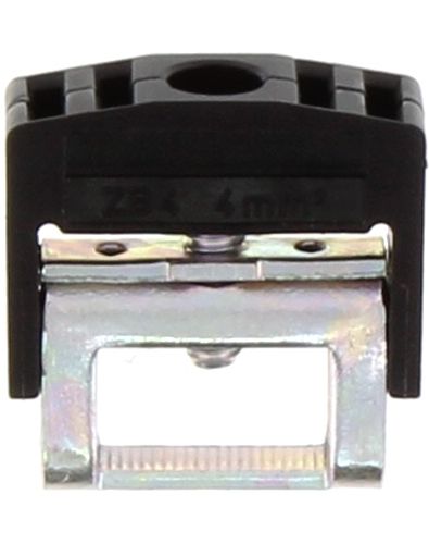 Conta-Clip Clamping Yoke 4mm suitable for 10x3mm Busbar with Black Cap