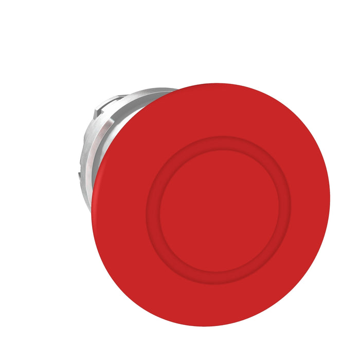 Schneider Harmony XB4, Emergency stop head switching off, metal, red mushroom 60mm, 22mm, trigger latching push-pull