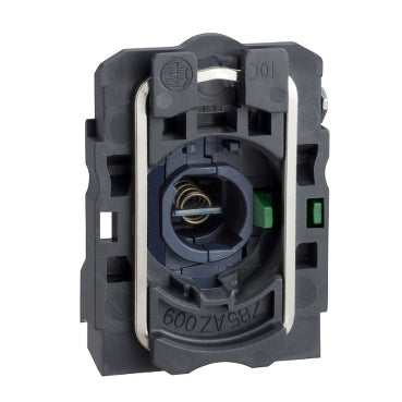 Schneider Harmony XB5, Light block with body/fixing collar, plastic, blue, for BA9s bulb, <lt/>= 250 V, 1 NO