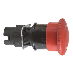 Schneider Head for emergency stop push button, Harmony XB6, red 30mm pushbutton 16mm trigger and latching turn release