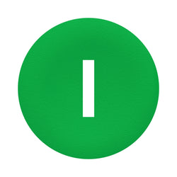 Schneider green cap marked I for rectangular multiple-headed pushbutton 22mm