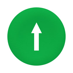 Schneider green cap marked arrow for rectangular multiple-headed pushbutton 22mm