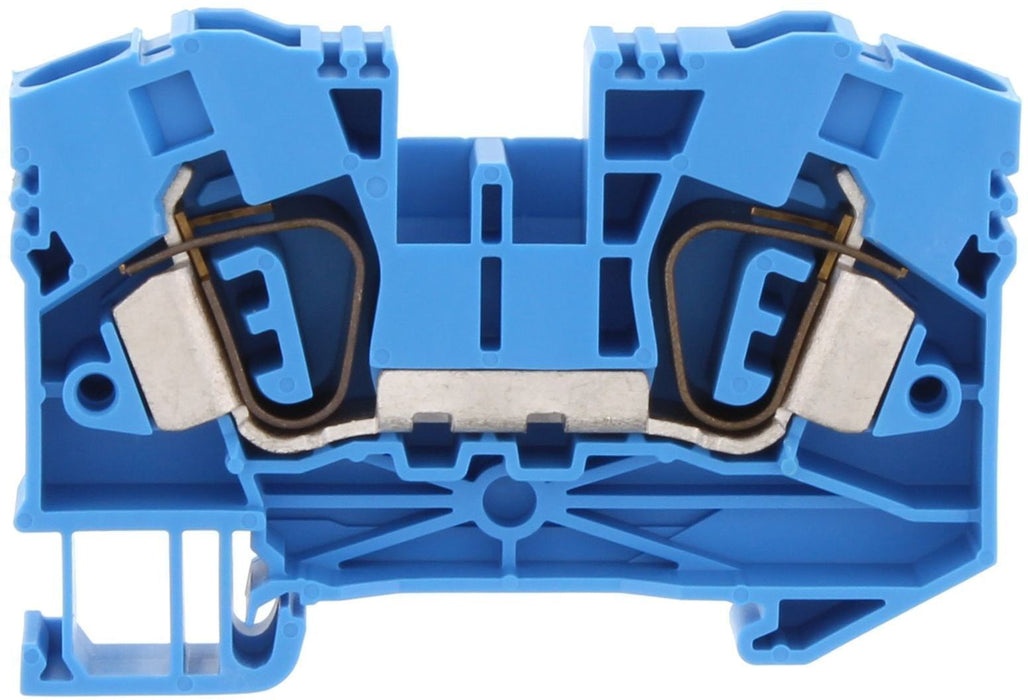 Conta-Clip Single Level 10mm Spring Clamp Terminal Block (Blue)