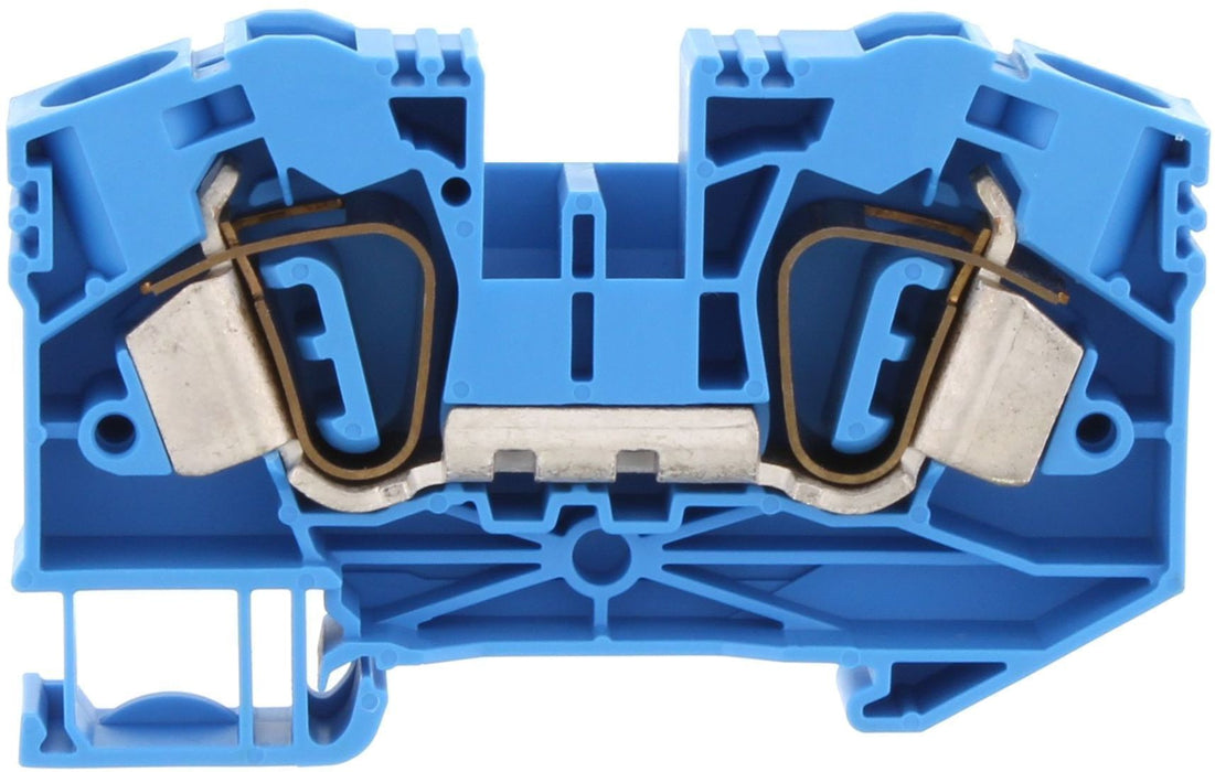Conta-Clip Single Level 16mm Spring Clamp Terminal Block (Blue)