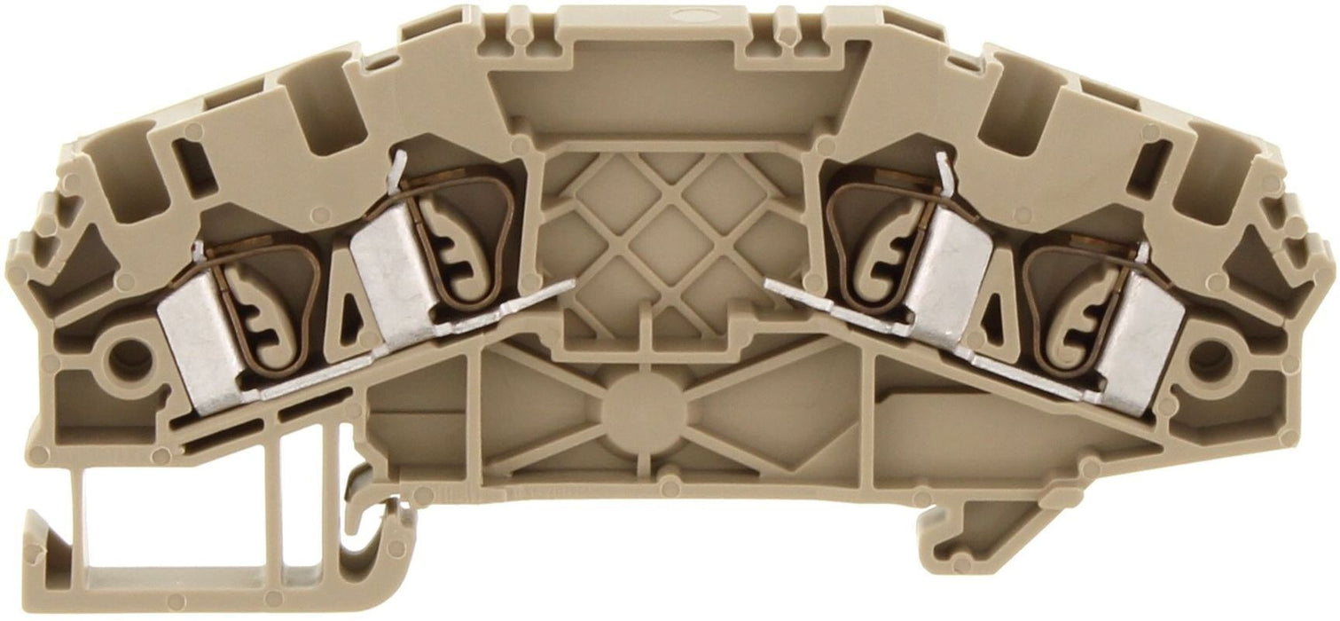 Conta-Clip Single Level 2.5mm 4 connection Spring Clamp Terminal Block
