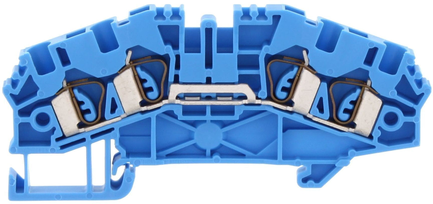 Conta-Clip Single Level 2.5mm 4 Connection Spring Clamp Terminal Block
