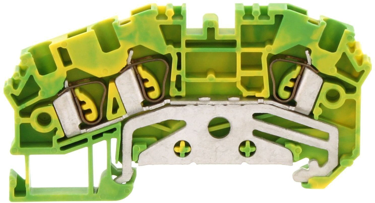 Conta-Clip Earth 2.5mm 3 Connection Spring Clamp Terminal Block