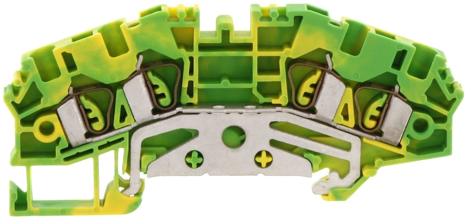 Conta-Clip Earth 2.5mm 4 Connection Spring Clamp Terminal Block