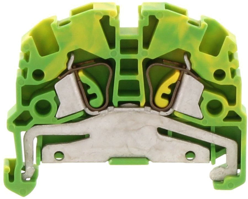 Conta-Clip Earth Single Level 2.5mm Spring Clamp Terminal Block - Small