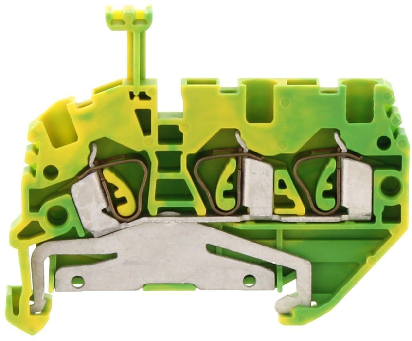 Conta-Clip Earth Single Level 2.5mm Spring Clamp Terminal Block - Small