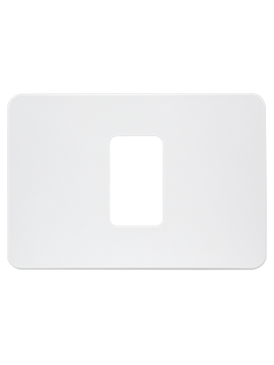 Vynco S/G Village Switch Horizontal 1G Plate Only White