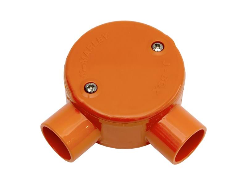 Marley Junct/box 20mm angle orange 25.20O