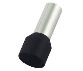 Elecsupp SuperLUG Black Bootlace End Terminal 25mm Cable 10Pk
